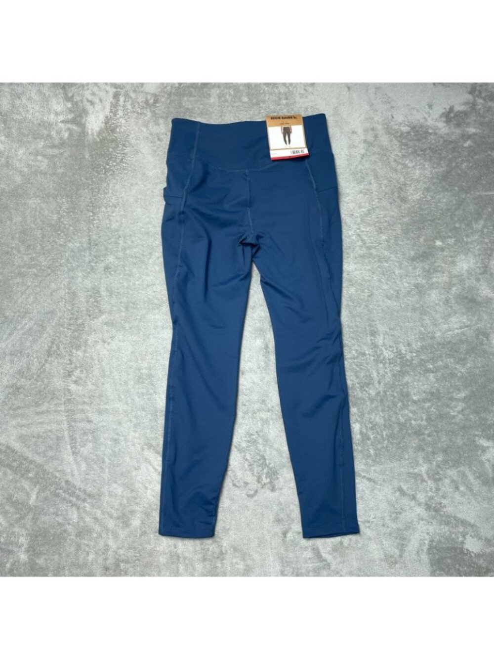 NWT Eddie Bauer Women's M Blue Trail Tight Leggings High-Waist Zip Pockets G2054 - Picture 5 of 14